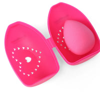 Beautilicious Teardrop Pink Blender With Travel Case - Droper Flawless Blender