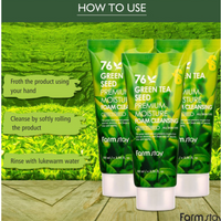 FARMSTAY Green Tea Seed Premium Moisture Cleansing Foam 100ml