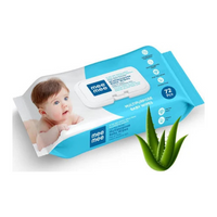 MeeMee Wet Wipes Soft Cleansing Baby Pack of 1 (72 Wipes)