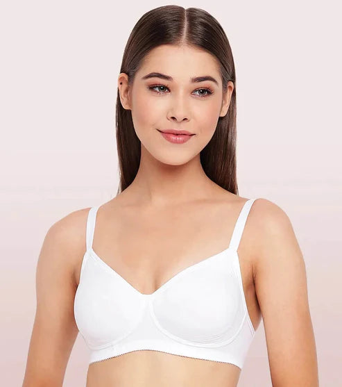 Enamor A042 Side Support Shaper Bra - Non-Padded & Wirefree (White