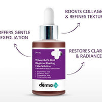 The Derma co 15% AHA+1% BHA Beginner Face Peeling Solution - 30ml