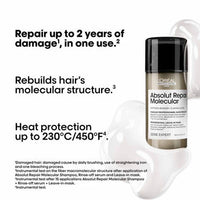 LOreal Professionnel Absolut Repair Molecular Deep Repairing Leave-In Mask Cream For Very Damaged Hair (100ml)