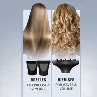 VEGA PROFESSIONAL PRO DRY 2000 HAIR DRYER WITH DIFFUZER & NOZZLES ATTACHMENTS - VPVHD-13