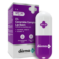 The Derma co 1% Ceramide Complex Lip Balm with Ceramides & Vitamin E, SPF 30 PA++ for Dry & Chapped Lips - 4g