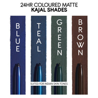 Kay Beauty 24HR Lasting Transfer Proof Smudge Proof Kohlstar 24 Hour Kajal 0.35g