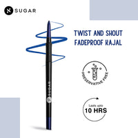 SUGAR Twist And Shout Fadeproof Kajal 0.35g 01 Black Velvet