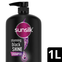Sunsilk Stunning Black Shine Shampoo With Amla+Oil Pearl Protein & Vitamin E For Long Lasting Shine 1000ml