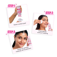 Nykaa Micellar Melter Cleansing Water - Sensitive Skin Gentle Cleanser With Vitamin C & Niacinamide (150ml)