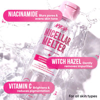 Nykaa Micellar Melter Cleansing Water - Sensitive Skin Gentle Cleanser With Vitamin C & Niacinamide (150ml)