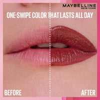 Maybelline Serum Matte Lipstick - 8Hr hydration, One-Swipe Bold Color 4.5g