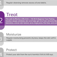 The Derma co 15% AHA+1% BHA Beginner Face Peeling Solution - 30ml