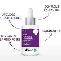 The Derma co Pore Minimizing Face Serum with 4% Niacinamide, 5% PHA and p-REFINYL® - 30 ml
