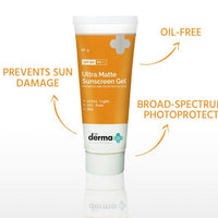 The Derma co Ultra Matte Sunscreen Gel - 50g Prevents Sun Damage | SPF 60 PA+++
