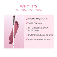 Plume ANGLED CREASE BLENDING/NOSE CONTOUR BRUSH P10