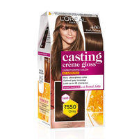 Loreal Paris Casting Creme Glosss 400 Dark Brown 87.5g+72ml
