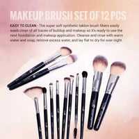 London Prime Cosmetics HD Premium Brush Set 12Pcs (Pack of 1)