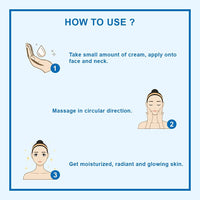 Riyo Herbs Aqua Restoration Moisturizing Cream for Women With Benefits of Shea Butter, Vitamin E Deep Moisturizing Cream for Face - 100ml