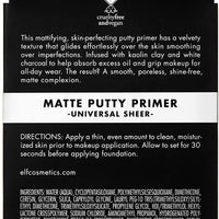 e.l.f Matte Putty Universal Sheer Primer Infused With Kaolin Clay With Charcoal 21g