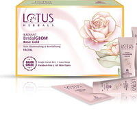 Lotus Herbals Radiant Bridalglow Rose Gold Skin Illuminating & Revitalising Facial Single Facial Kit