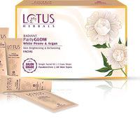 Lotus Herbals Radiant Partyglow White Peony & Argan Skin Brightening & Detaning Facial 4 In 1 Facial Pack,