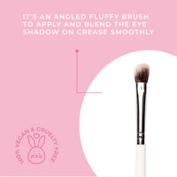 Plume ANGLED CREASE BLENDING/NOSE CONTOUR BRUSH P10