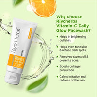 Riyo Herbs Vitamin c Daily Glow Face Wash With Turmeric,Orange & Moringa 100ml