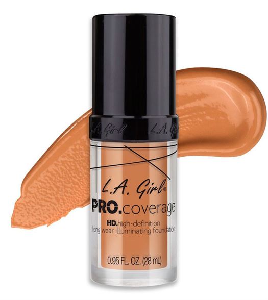 L.A. Girl PRO coverage long wear illuminating foundation GLM 648 soft honey 28ml