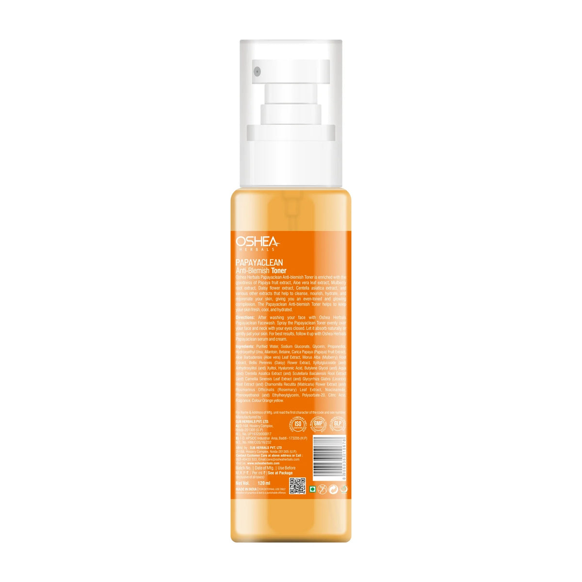 Oshea Herbals PapayaClean Anti-Blemish Toner 120ml