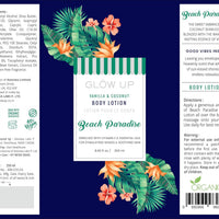 Glow Up Beach Paradise Body Lotion All Skin Type 250ml