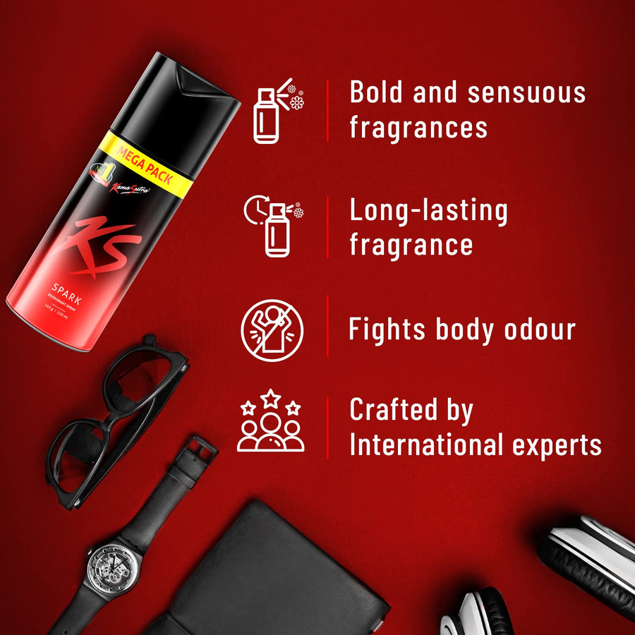 KamaSutra Spark Deodorant Spray for Men 220ml