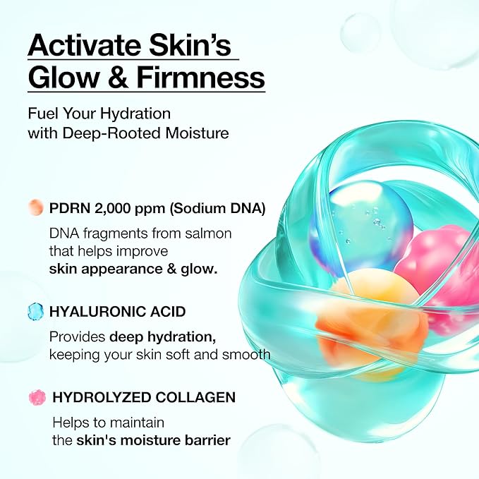 Anua PDRN Collagen Glow Facial Serum Spray with Hyaluronic Acid | Hydrating Face Mist, Dewy Glass Finish, All Skin Types, Instant Plumping, 100 ml