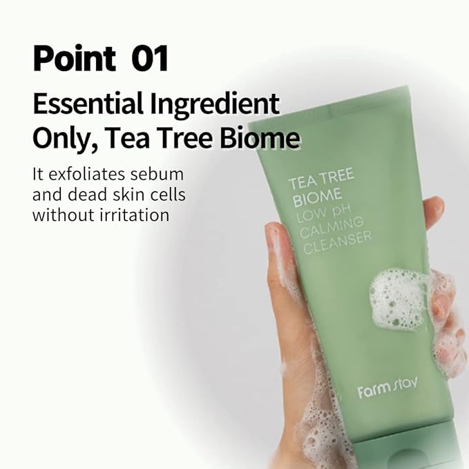 FARMSTAY Tea Tree Biome Low pH Calming Cleanser 180ml