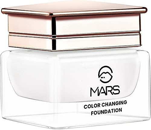 MARS Color Changing Foundation, Liquid Water Proof Satin Finish, Face Makeup Foundation Suitable For Fair Skin Tone Only, Full coverage, Skin Color Corrector 20ml
