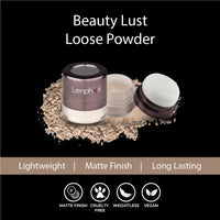 Lenphor Matte Loose Powder For Face – Beauty Lust 4.8g