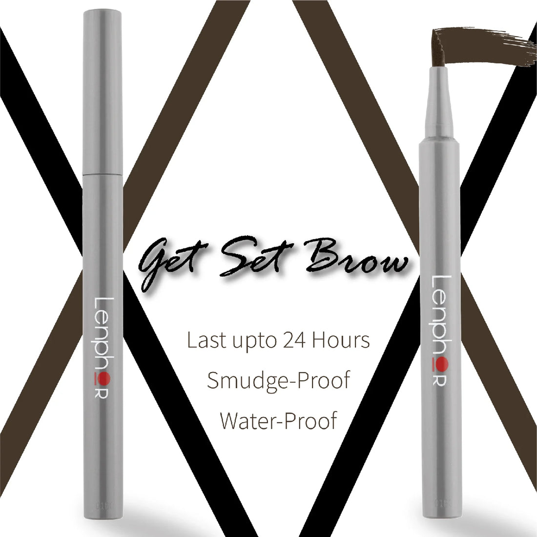 Lenphor Microblading Eyebrow Pen – Get Set Brow Filler Brown 1 ml