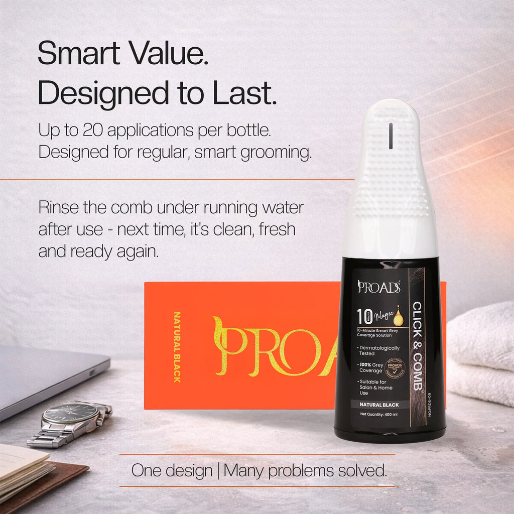 Proads India's First Click & Comb Hair Color 400ml