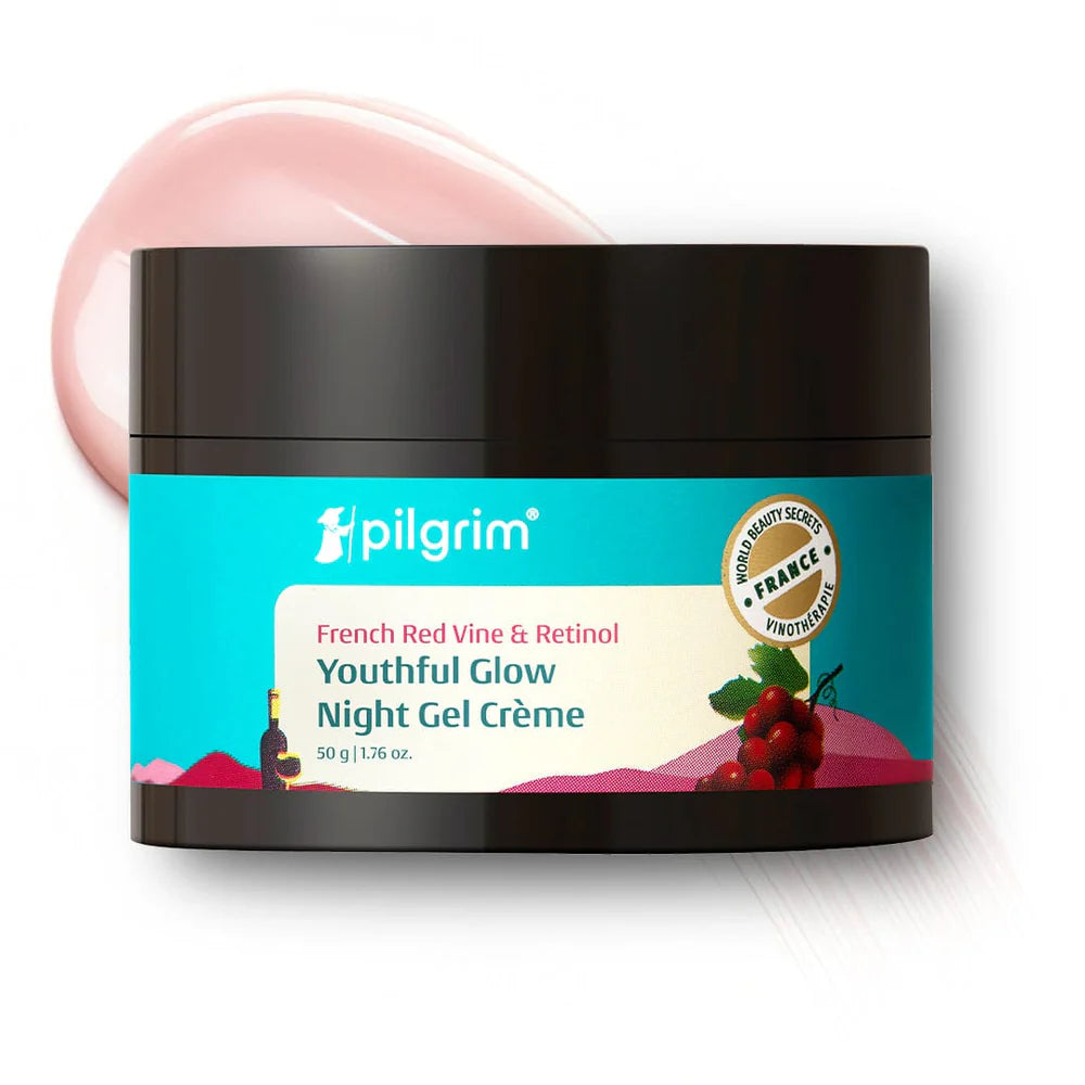 pilgrim French Red Vine & Retinol Youthful Glow Night Gel Creme 50g