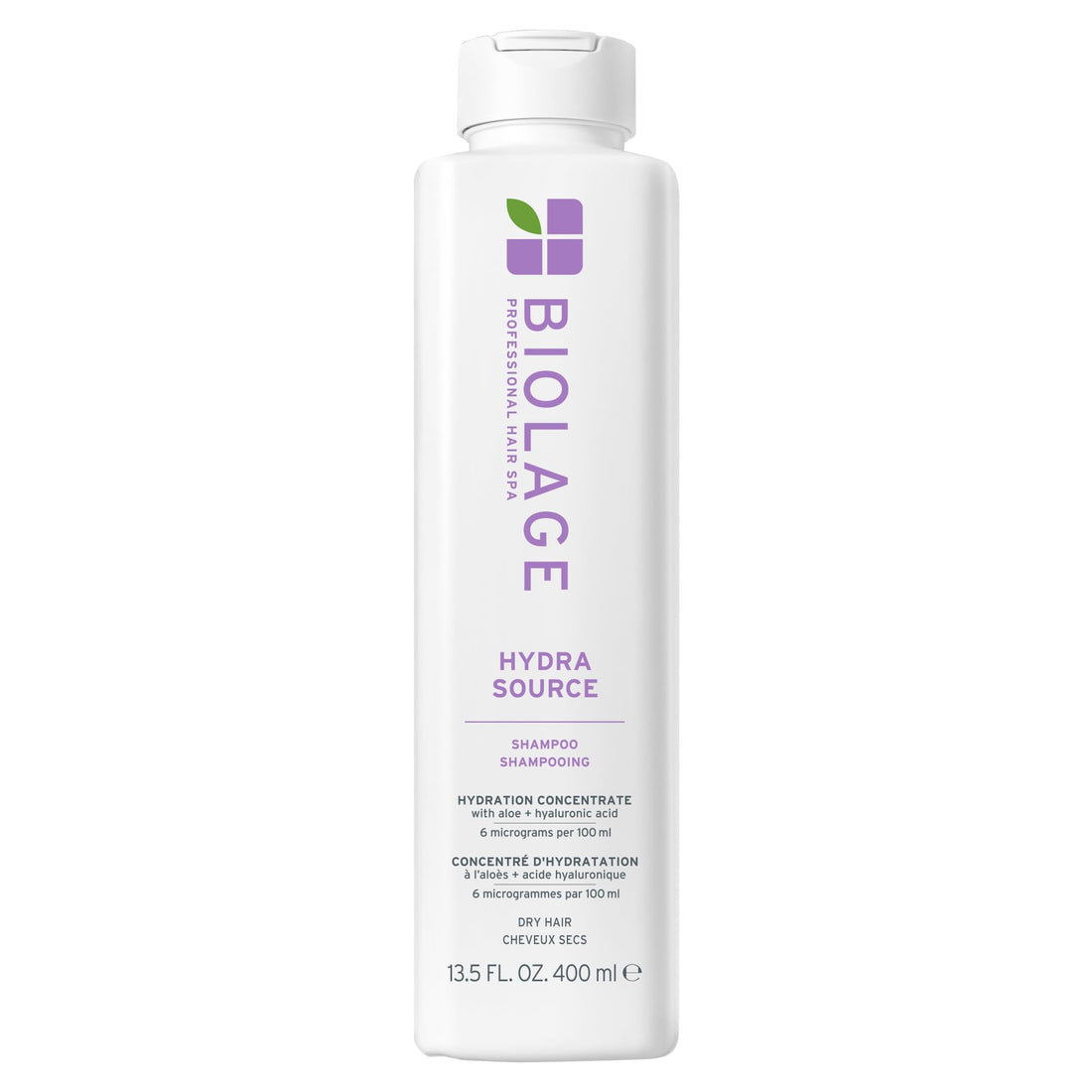 Biolage Hydra Source Shampoo, Nourishing and Moisture Boosting, For Dry Hair, Enriched With Hyaluronic Acid, 400ml