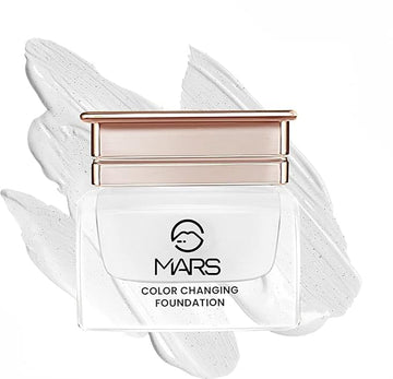 MARS Color Changing Foundation, Liquid Water Proof Satin Finish, Face Makeup Foundation Suitable For Fair Skin Tone Only, Full coverage, Skin Color Corrector 20ml