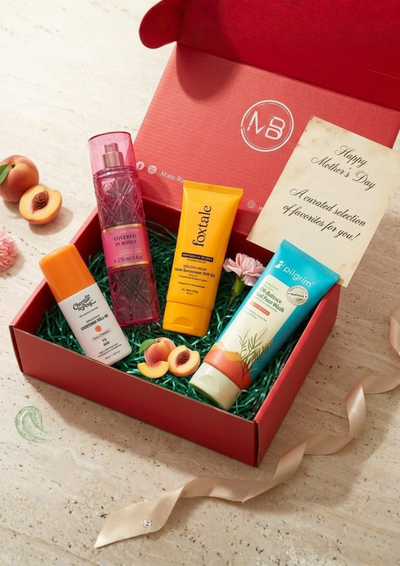 Happy Mothers Day,I Love My mom,Best Gift for mom Body Mist, Roll on, Facewash, Sunscreen 4 Pcs Gift Pack