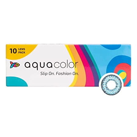 Aqua color Slip On Fashion On 10 lens Pack