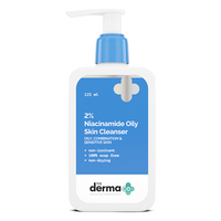 The Derma co 2% Niacinamide Oily Skin Cleanser for Sensitive, Oily & Combination Skin 125 ml Non-Irritant | 100% Soap-Free | Non-Drying 125ml