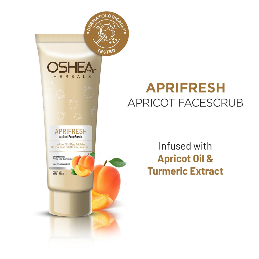 Oshea Herbals Aprifresh Apricot Face Scrub 100g
