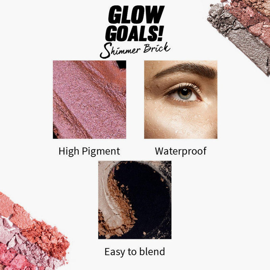 Nykaa Glow Goals! Shimmer Brick Highlighter Palette (7.5gm)