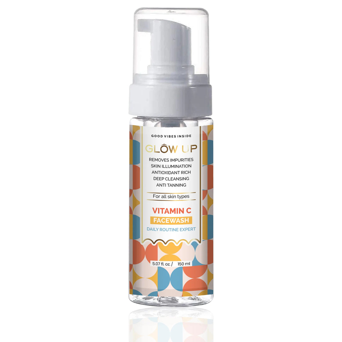 Glow Up Vitamin C Foaming Face Wash With Brush 150ml