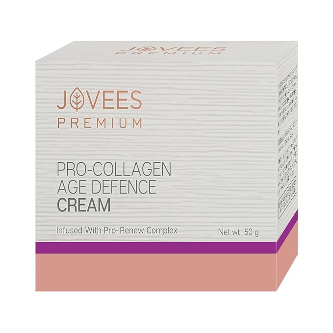 Jovees Premium Pro -Collagen Age Defence Cream | for Age Spots, Fine Lines and Wrinkles | Anti Aging formula For Women & Men | For All Skin Types Skin Types- 50g