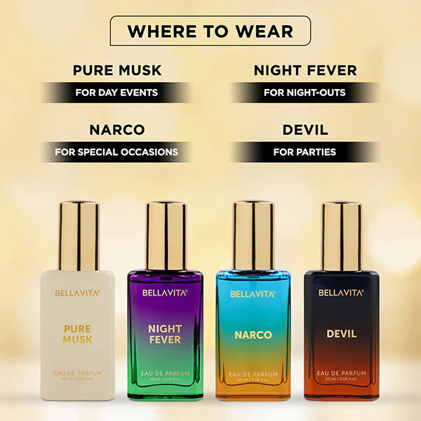 BELLA VITA Unisex Scents Gift Set - 4 x 20ml