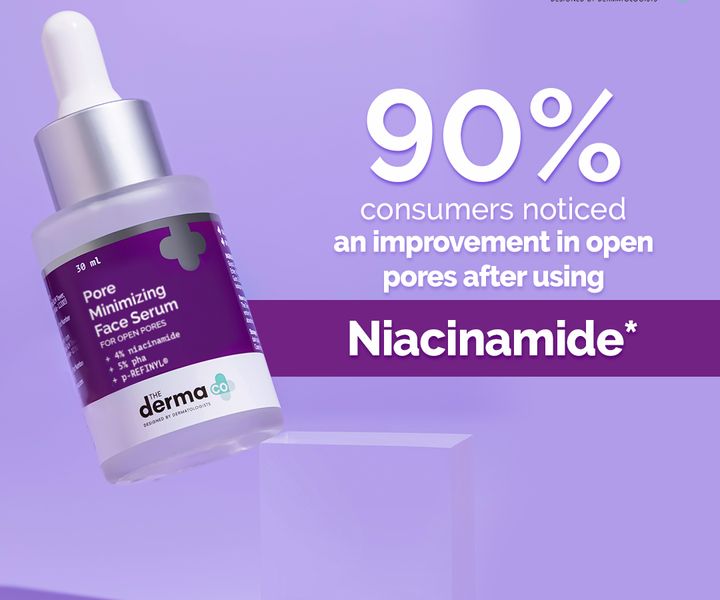 The Derma co Pore Minimizing Face Serum with 4% Niacinamide, 5% PHA and p-REFINYL® - 30 ml