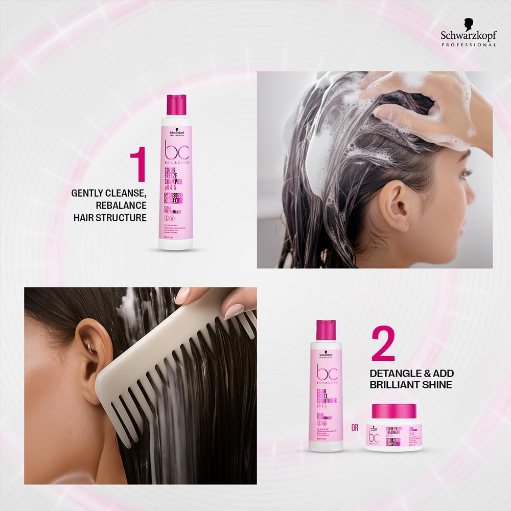 Schwarzkopf Professional Bc Ph4.5 Color Freeze Conditioner, Pink, 200ml