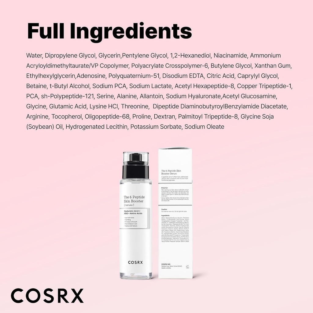 COSRX 6X Peptide Collagen Booster Toner Serum 150ml